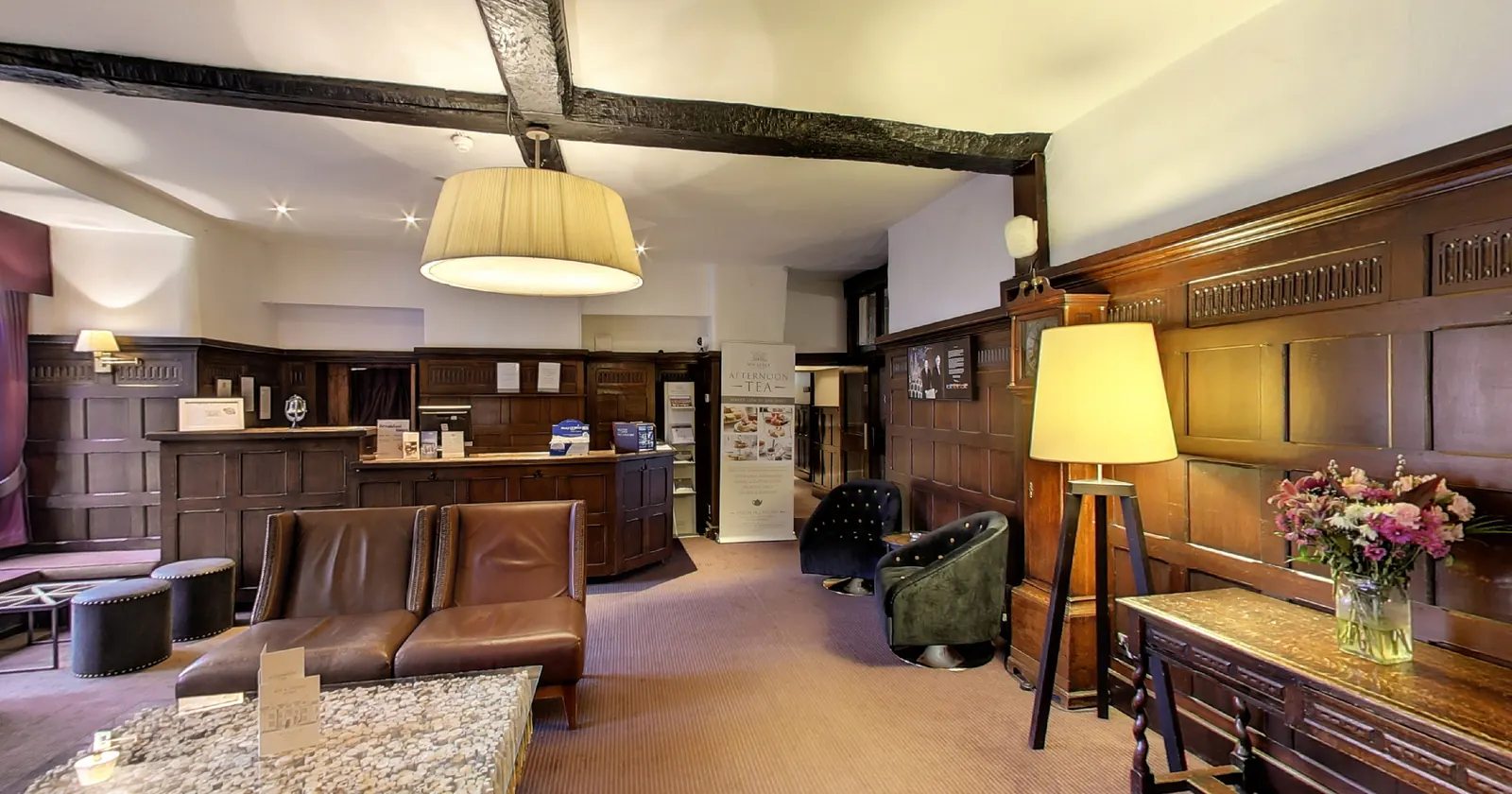 The reception at Whately Hall - a view from our 360° virtual tour